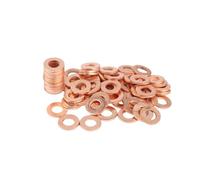 Set di 30 rondelle in rame massiccio, guarnizione ad anello piatto(M5x 8x 1)