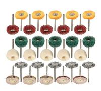 Set di 30 ruote abrasive per lucidatura, 40 mm, per utensili rotanti Dremel