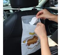 Set di 30 sacchetti per rifiuti autoadesivi per auto, comodino, scrivania per studenti, cartoni animati, piccole dimensioni, adesivo senza tracce, 20 x 31 cm