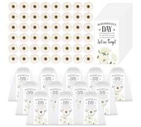 Set di 30 spille a forma di papavero con scritta "Lest We Forget", biglietti commemorativi in organza, per commemorare cavalli, cani, animali, commemorativi della guerra mondiale britannica, Misura