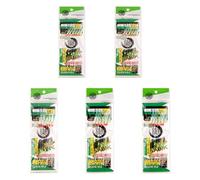 Set di 30 supporti pre-annodati per la pesca allo sgombro, con perline luminose, esche che imitano lo sgombro, il luogo nero e l'aringa, gancio n. 16