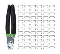 Set di 300 pinze per anelli di Hog-Ring, per chiodi, cuscini auto, recinzioni, rete metallica, morsetti a vite