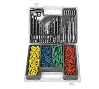 Set di 300 punte da trapano da 5-10 mm, pratiche viti di espansione, 2-10 mm, punte elicoidali, strumenti per la lavorazione del legno per progetti domestici