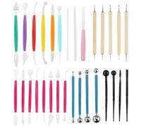 Set di 31 strumenti per la decorazione di torte, strumenti per fondente, argilla polimerica, strumenti per modellare l'argilla, per sculture in ceramica, torte e altre creazioni fatte a mano