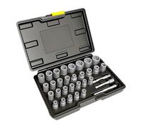 Set di 32 attrezzi per rimuovere bulloni con unità generiche da 1/4 3/8 pollici, compatibilità con struttura in lega, custodia delicata