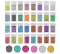 Set di 32 colori di polvere glitterata con glitter in polvere colorata per fai da te, glitter per decorazioni, biglietti, carta, masquerade, nail art