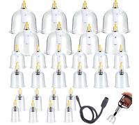 Set di 32 coppette con pompa a vuoto, in plastica di alta qualità per viso e corpo, set completo con tubo e magneti per dita per rilassamento e stimolazione muscolare
