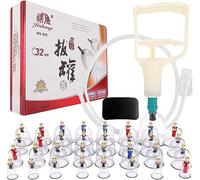 Set di 32 coppette per terapia tradizionale cinese e coppettazione, kit di coppettazione sottovuoto per coppettazione medica e agopuntura di aspirazione