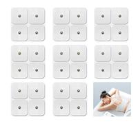 Set di 32 cuscinetti autoadesivi per elettrodi in gel, 50 x 50 mm, elettrodi per macchine Sanitas & Beurer Tens, con collegamento a pulsante da 3,5 mm