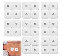 Set di 32 elettrodi in gel autoadesivi: 50 x 50 mm, con collegamento a bottone da 3,5 mm, elettrodi autoadesivi per Sanitas & Beurer Tens