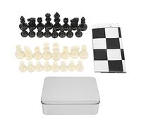 Set di 32 pezzi degli scacchi medievali in plastica Set di giochi di scacchi standard internazionali con scacchiera per la caffetteria della scuola di viaggio a casa
