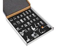 Set di 32 piedini per macchina da cucire Singer, Brother, Babylock, Janome, Elna, Toyota, New Home, Simplicity, Necchi, Kenmore e la maggior parte delle macchine da cucire ad attacco basso