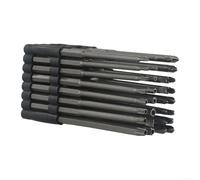 Set di 32 punte lunghe per cacciavite Torx antimanomissione PH1 PH2 per PZ1 per PZ2 per tutte le esigenze di fissaggio