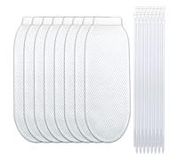 Set di 32 trappole per pelucchi e fascette per cavi, 8 trappole in rete di nylon per tubi di scarico della lavatrice e 24 fascette per cavi per la maggior parte delle lavatrici (8 trappole per pelucchi in rete in nylon)