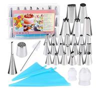 Set di 32 Utensili per la Cottura di Torte a Forma di Fiore, Bocca a Soffietto, Piccola Bocca a Forma di Fiore d'erba