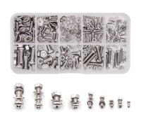 Set Di 320 Bulloni, Dadi E Rondelle, M2, M2,5, M3, M4, M5, Viti a Croce, Bulloni