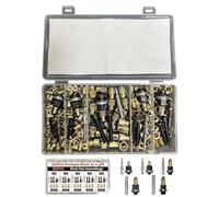 Set di 320 filettati M3-M8 in acciaio al carbonio | Set di attrezzi per rivetti auto, per mobili, dispositivi elettrici, lavorazione del metallo