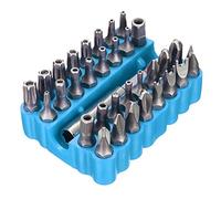 Set di 33 inserti Torx Hex Star CRV6150 a protezione anti-manomissione con supporto magnetico per trapani cacciaviti tullie e utensili manuali custodia stoccaggio