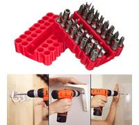 Set di 33 pezzi inserti Torx Hex Star CRV6150 anti-manomissione con supporto magnetico per trapani cacciaviti tullie e attrezzi manuali custodia stoccaggio