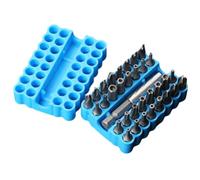 Set di 33 punte per cacciavite con punta esagonale Torx Tri-Wing per riparazione elettronica e manutenzione automobilistica in custodia compatta blu