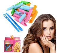 Set di 36 bigodini a spirale con 4 ganci