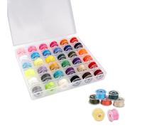 Set di 36 Bobine da Cucire Multicolori,Set di Bobine Pre-avvolte in Colori Assortiti,Bobine per Macchina da Cucire con Il Filo,Plastica Filo Cotone Cucire Spolette Rocchetti,per Babylock/Janome ecc