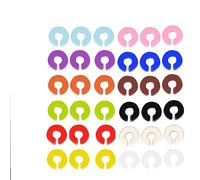 Set di 36 ciondoli per bicchieri da vino, con tappo di bottiglia, in silicone, per vino, spumante e cocktail, pennarelli in vetro multicolore per feste, matrimoni e casa, adatti per alimenti e