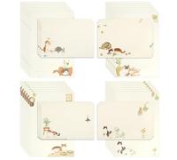 Set di 36 fogli di carta da lettere e buste, 4 diversi tipi di carta da lettere e buste a tema gatto, adorabili 24 fogli e 12 confezioni di cancelleria, set di lettere per inviti, regali e biglietti