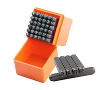 Set di 36 punzoni con lettere e numeri, per lavori artistici, 3 mm, per gioielli e artigianato