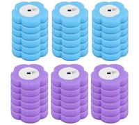 Set di 36 scopini usa e getta, ricarica per WC, profumo di mare, lavanda, detergente per WC pulito, vasca da bagno (blu + viola)