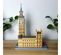 Set di 3600 pezzi di mattoncini per costruire il famoso monumento Big Ben - puzzle 3D, utile per migliorare le capacità cognitive, regalo ideale per compleanni o festività per giovani architetti, in A