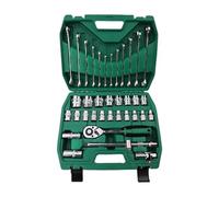 Set di 37 chiavi a cricchetto da 1/2 "Cacciavite per riparazione utensili manuali con custodia per il trasporto Set a cricchetto metrico e standard