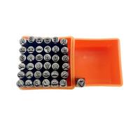 Set di 37 pezzi con numeri e lettere, facile da usare, set di strumenti per timbratura per la creazione di gioielli in pelle applicazioni di stampaggio Set di lettere Set di strumenti di punzonatura
