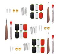 Set Di 37 Strumenti Da Cucito, Aghi, Filo E Strumenti per La Riparazione Manuale per Principianti, Set Portatile Fai Da Te Fatto a Mano, per Ricamo, Kit Cucito Multiuso per Amanti Del Fai(3sets)