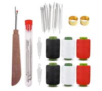 Set Di 37 Strumenti Da Cucito, Aghi, Filo E Strumenti per La Riparazione Manuale per Principianti, Set Portatile Fai Da Te Fatto a Mano, per Ricamo, Kit Cucito Multiuso per Amanti Del Fai(1set)