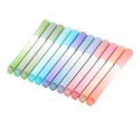 Set di 4-12 evidenziatori Magic Highlighters, punta a cuneo, per tratti spessi, giallo, arancione, rosso, viola, azzurro, verde