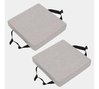 Set di 4/2/1 Cuscino per sedia cucina in memory foam rimovibile spesso 3/5/8cm 25/28/30/35/40/45/50cm, cuscino antiscivolo, per sedie da pranzo,ufficio,Esterno,Giardino,Soggiorno(A,2PCS-30X30X3CM)