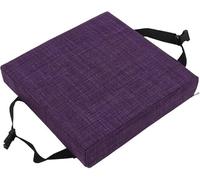 Set di 4/2/1 Cuscino per sedia cucina in memory foam rimovibile spesso 3/5/8cm 25/28/30/35/40/45/50cm, cuscino antiscivolo, per sedie da pranzo,ufficio,Esterno,Giardino,Soggiorno(H,1PC-40X40X5CM)