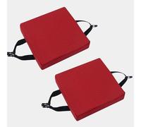 Set di 4/2/1 Cuscino per sedia cucina in memory foam rimovibile spesso 3/5/8cm 25/28/30/35/40/45/50cm, cuscino antiscivolo, per sedie da pranzo,ufficio,Esterno,Giardino,Soggiorno(J,2PCS-50X50X8CM)