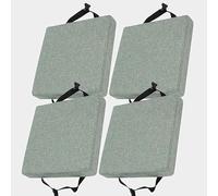 Set di 4/2/1 Cuscino per sedia cucina in memory foam rimovibile spesso 3/5/8cm 25/28/30/35/40/45/50cm, cuscino antiscivolo, per sedie da pranzo,ufficio,Esterno,Giardino,Soggiorno(D,4PCS-30X30X5CM)