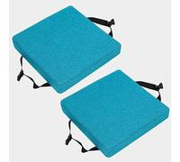 Set di 4/2/1 Cuscino per sedia cucina in memory foam rimovibile spesso 3/5/8cm 25/28/30/35/40/45/50cm, cuscino antiscivolo, per sedie da pranzo,ufficio,Esterno,Giardino,Soggiorno(Large,2PCS-40X40X8CM)