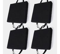 Set di 4/2/1 Cuscino per sedia cucina in memory foam rimovibile spesso 3/5/8cm 25/28/30/35/40/45/50cm, cuscino antiscivolo, per sedie da pranzo,ufficio,Esterno,Giardino,Soggiorno(I,4PCS-35X35X8CM)