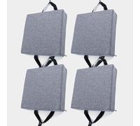 Set di 4/2/1 Cuscino per sedia cucina in memory foam rimovibile spesso 3/5/8cm 25/28/30/35/40/45/50cm, cuscino antiscivolo, per sedie da pranzo,ufficio,Esterno,Giardino,Soggiorno(K,4PCS-28X28X5CM)