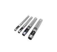 Set di 4/6/10 pezzi dimensioni miste for punzoni rotondi, compatibili con guarnizioni, gomma, pelle, artigianato, cintura, borsa, abbigliamento, acciaio duro(B 4 sizes each 1pc)