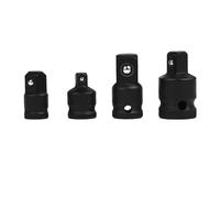 Set di 4 adattatori per avvitatore a percussione, 1/4" - 3/8" - 1/2" Impact Driver Conversions cromo molibdeno acciaio giunto a croce e adattatori per cricchetti, dadi, trapani, inserti per chiavi a