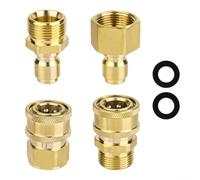 Set di 4 adattatori per idropulitrice M22-14 mm a 1/4", installazione senza sforzo, a prova di perdite fino a 5000 PSI set di montaggio per lungo termine