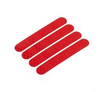 Set di 4 adesivi catarifrangenti per scooter elettrico Ninebot Max, in PVC resistente ai raggi UV, migliora la visibilità per pedalare più sicure (rosso)