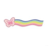 Set di 4 adesivi riflettenti a forma di cuore per la sicurezza notturna (arcobaleni)