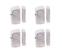 Vetech ALAM4 Senza Fili, Mini sensori Porte e finestre, Campanello 2-in-1, Sistema di Allarme e Sicurezza per Casa, Negozio, Ufficio, Garage (4 Pezzi), Bianco, 140 unità