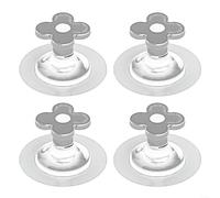 Set di 4 alzacristalli in silicone con fissaggio sicuro sui sedili del WC in casa, hotel e case di cura